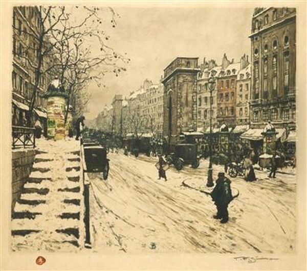 A Parisian Boulevard - view 1