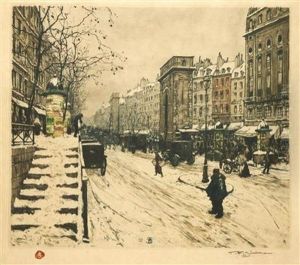 A Parisian Boulevard by Tavik Frantisek Simon
