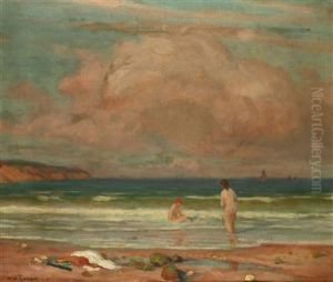 On A Beach by Tavik Frantisek Simon