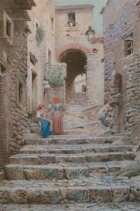 Women Conversing Inpolombara by Scipione Simoni