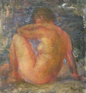 Nude At The Border Of The Water by Mihai Simonidi