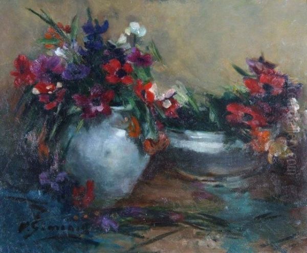 Still Life Of Anemones - view 1