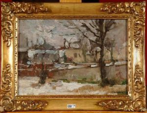 Paysage De Neige by Victor Simonin