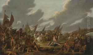 David With The Head Of Goliath by Francesco Simonini