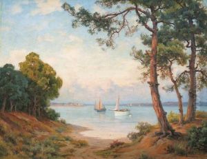 Soleil Couchant Sur La Baie D'arcachon