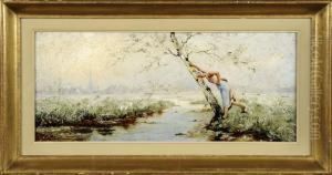Au Bord De L'eau by Jan Frans Simons