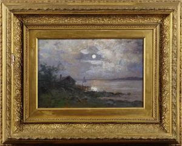 Strandmotiv I Mansken Signerad Konrad Simonsson - view 1