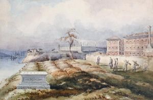 Burial Ground And Hospital At Scutari by William Skinner