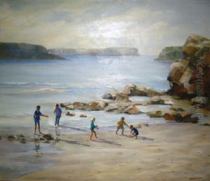 Friends At The Beach by Mary Goudie Simpson