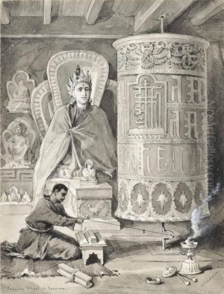 A Mani Or Praying Wheel - view 1