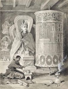 A Mani Or Praying Wheel