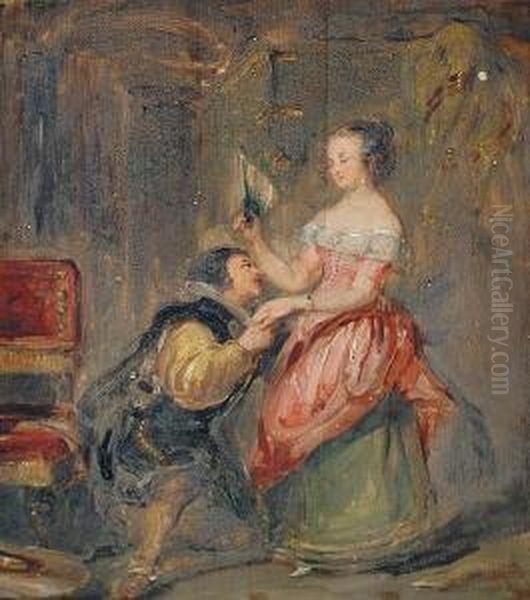 Gil Blas Courting A Lady - view 1