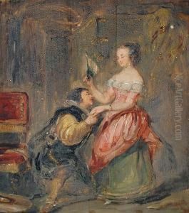 Gil Blas Courting A Lady by William Simson