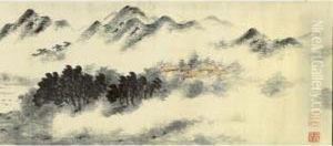 Scenery In Yuan Style by Pan Simu
