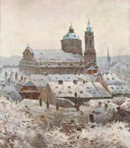 Winter In The Lesser Quarter by Jaroslav Simunek