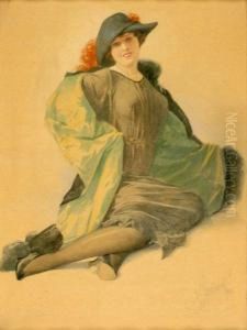 Lady With A Hat by Karel Simunek