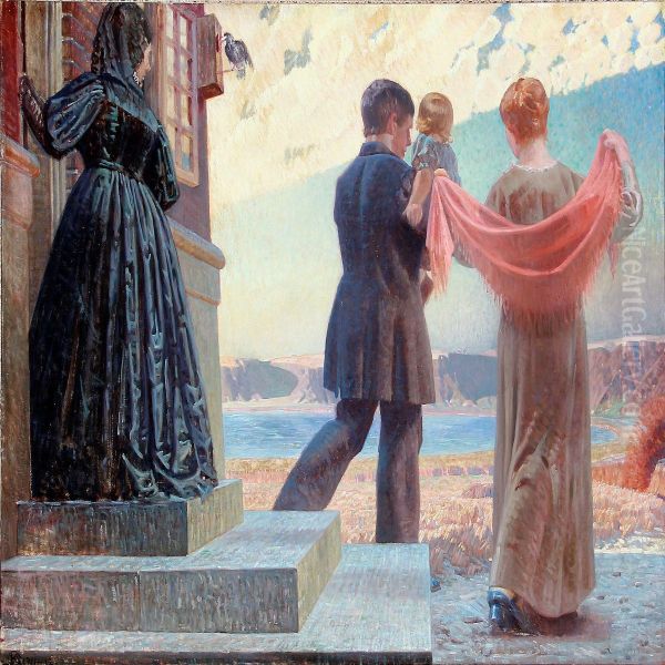 A Family On Their Way To Church - view 1