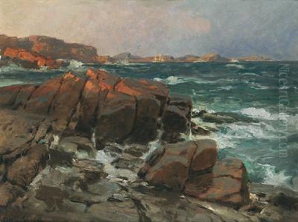 Brandung An Der Norwegischen Kuste - view 1