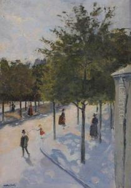 Promeneur Sur L'avenue - view 1