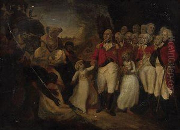 The Right Honourable Charles Marquis Cornwallis Receiving The Sonsof Tipu Sultan As Hostages From The Vakeel - view 1