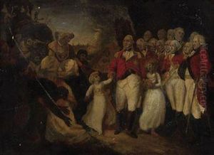 The Right Honourable Charles Marquis Cornwallis Receiving The Sonsof Tipu Sultan As Hostages From The Vakeel