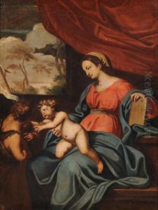 Madonna Con Bambino E San Giovannino by Elisabetta Sirani