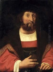 Portrait Of Christian Ii by Michel Sittow