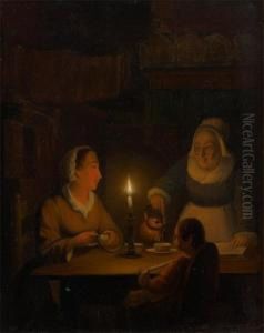 L'heure Du The A La Lueur De La Chandelle