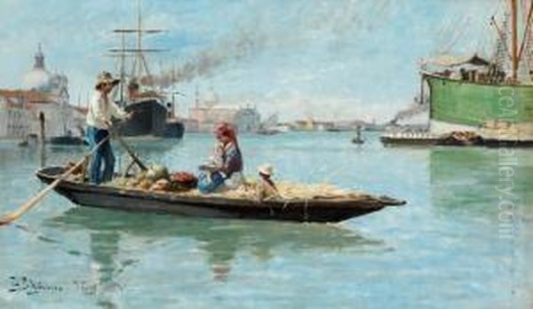 Harbour Scene From Venice - view 1