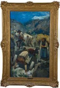 Bei Der Heuernte by Franz Skarbina