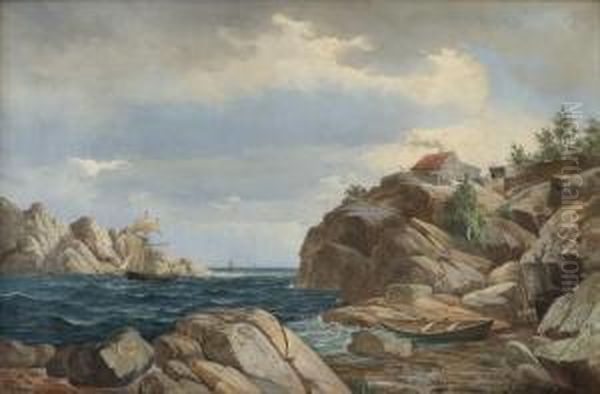 Kystlandskap Med Seilbater - view 1