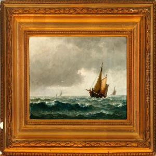 Fishing Boats At Sea - view 1