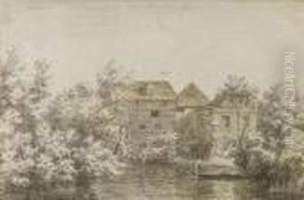 A Watermill, Probably Near Croydon - view 1