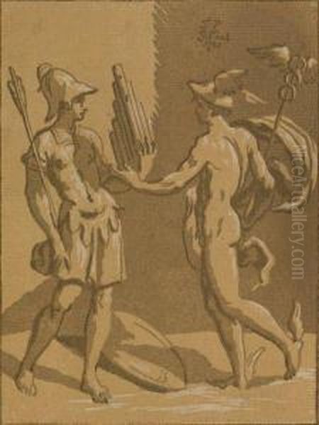 Mercury Speaking To A Warrior - view 1