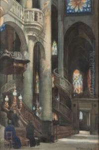 Wnetrze Kosciola by Wladyslaw Skoczylas