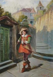 A Musketeer With A Pipe by Jan Skramlik
