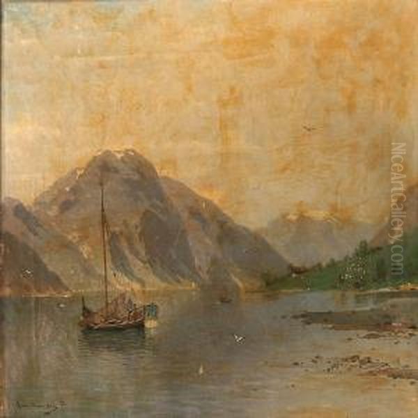 Fiord Scene From Norway - view 1