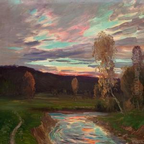 Sunset At Eggedal, Norway - view 1