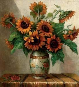 Sunflowers In A Vase