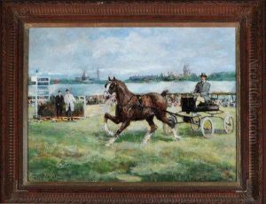 A Horse-driving Competition, Newcastle Town Moor by John Falconar Slater