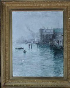 North Shields Harbour by John Falconar Slater