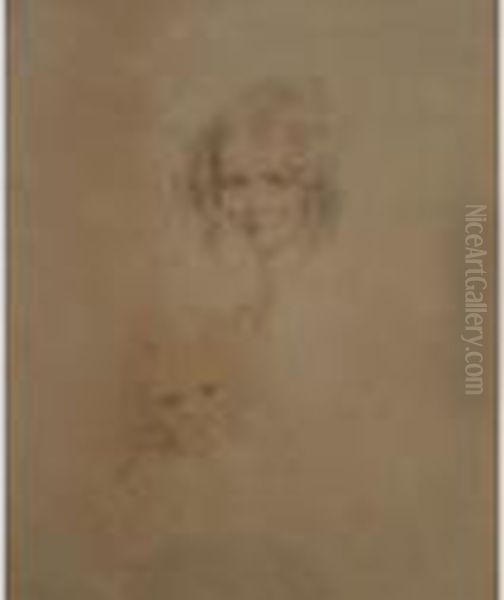 Portrait Of Lady Morgan With Her Daughter - view 1