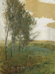 A Landscape With Leafy Trees A Landscape With Leafy Trees