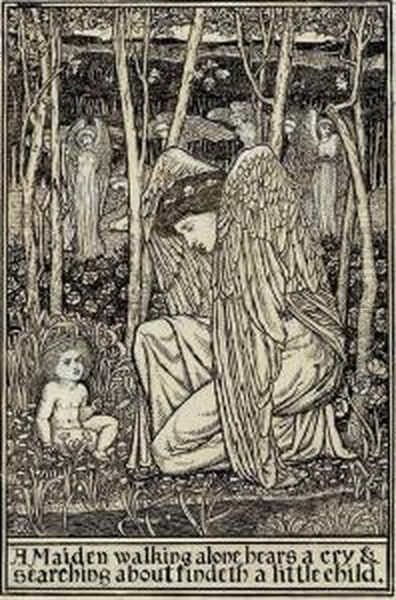 A Maiden Walking Alone Hears A Cry And Searching About Findeth Alittle Child - view 1