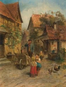 Street Scene From A Small Town