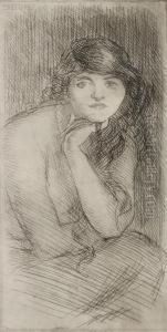 Woman With Hand To Chin