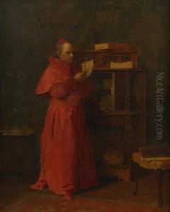 Cardinal Reading by George Sloane