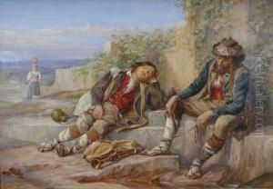 Musicians At Rest by Charles Philip Slocombe
