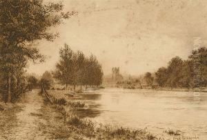 Views On The Thames by Frederick Albert Slocombe