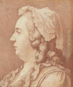 Portrait De Femme De Profil by Rene Michel Slodtz